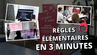 Règles Élémentaires en 3 minutes [upl. by Eilime219]