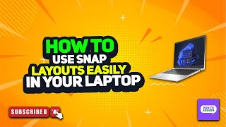 How to use snap layouts easily in your laptop 2024 [upl. by Byran]