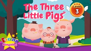 The Three Little Pigs  Fairy tale  English Stories Reading Books [upl. by Jarita]