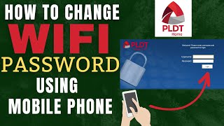 HOW TO CHANGE PLDT WIFI PASSWORD USING MOBILE PHONE  Paano magpalit ng PLDT wifi password [upl. by Dupaix786]