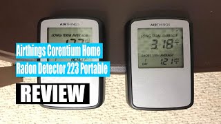 Airthings Corentium Home Radon Detector 223 Portable  Review 2022 [upl. by Artie]