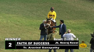 Faith Of Success with Neeraj Rawal up wins The Golconda Oaks Gr 2 2022 [upl. by Pickford]