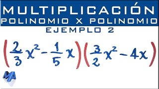 Multiplicación de expresiones algebraicas  Polinomio por polinomio  Ejemplo 2 [upl. by Inanaup]