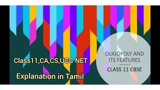 Oligopoly and its features in Tamil [upl. by Yecram]