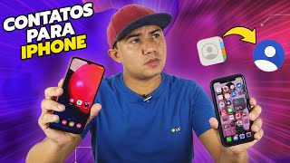 Como TRANSFERIR CONTATOS do ANDROID para o IPHONE Resolvido [upl. by Myrilla]