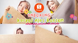 SHOPEE HAUL KARPET ALAS KONTEN 90 RIBUAN [upl. by Ursulina]