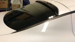 Installation of Kia Stinger rear window spoiler [upl. by Trixi76]