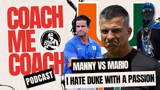 Miami Hurricanes vs Duke Mario Cristobal vs Manny Diaz  CanesTalkLive [upl. by Fretwell127]