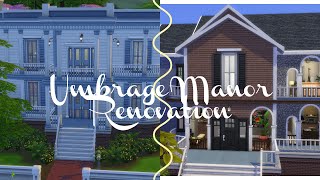 Umbrage Manor Renovation  Sims 4 Speedbuild [upl. by Dinnage]