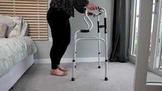 Commode Chair for Disabled amp Elderly  3 in 1 Zimmer Frame  Walker for Elderly amp Seniors [upl. by Devine136]