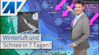 Erster Wintereinbruch mit Schnee in Deutschland oder nur Kältepeitsche light Die Spannung steigt [upl. by Zzabahs]