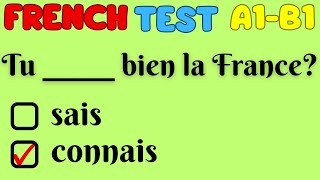 A1A2  CONNAÎTRE vs SAVOIR  FRENCH QUIZ [upl. by Ynes]