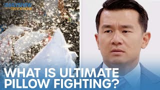 Ronny Chieng Investigates Ultimate Pillow Fighting  The Daily Show [upl. by Ehsiom707]