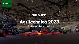 Agritechnica 2023  Thementag Futtererntetechnik  16 November 5 Messetag  Fendt [upl. by Wina]