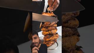 Aggressive chicken shawarma 😱food shorts [upl. by Alemat875]