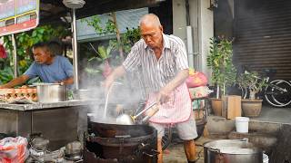 POPULAR STREET FOOD in PENANG  Must Eat Food in Chulia Street Hawker Food  Malaysia Street Food [upl. by Hannavas]