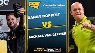 Noppert v Van Gerwen  Final  2022 Austrian Darts Open [upl. by Ihskaneem]