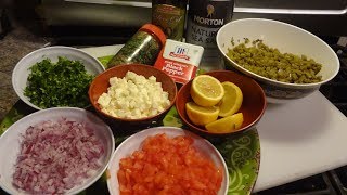 Tostadas de Ensalada de Nopalitos Ceviche de Nopalitos [upl. by Enayd796]