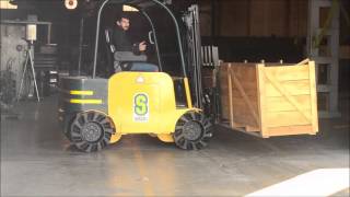 FORKLIFT WITH MECANUM WHEEL [upl. by Neirual]