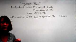 Geometry Segment Proof [upl. by Josefa]