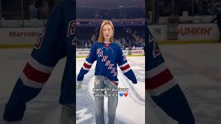 Meredith Duxbury Attends First Rangers Game [upl. by Eserehc216]