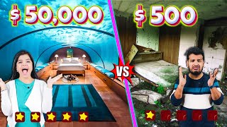 500 Rs VS 50000 Rs HOTEL ROOM  1 Star vs 5 Star Hotel Room  Worst Vs Best Experience [upl. by Isle403]