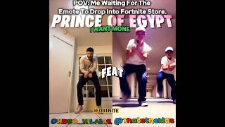 FORTNITE PRINCEOFEGYPT EMOTE BATTLE fypシ foryou trending viral dance music shorts game [upl. by Dnomrej]