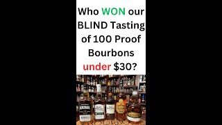 Who WON the Blind Challenge for 100 Proof Bourbons under 30 [upl. by Liris]