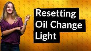 How Can I Reset My 2019 Toyota Highlanders Oil Change Dashboard Light [upl. by Crandale]