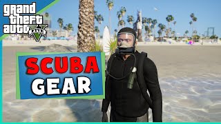 GTA 5  How to Get SCUBA GEAR  DIVING SUIT 2024 [upl. by Gnouc]