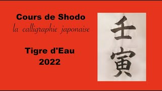 SHODO calligraphie japonaise  Tigre dEau [upl. by Norad124]