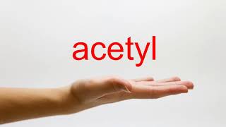 How to Pronounce acetyl  American English [upl. by Seni]