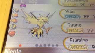 Pokemon X  Y  Shiny Zapdos in Game HD [upl. by Jeroma]