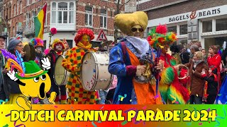 🎭 GET FULL DUTCH CARNIVAL FESTIVAL EXPERIENCE IN MAASTRICHT 2024  Dutch Traditional Celebration [upl. by Anaujd152]