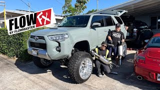 5th Gen 4Runner Flowmaster Flow FX Exhaust Install x2 [upl. by Lakim]