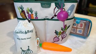 Kate Spade Harvest Time Tote What’s In My Bag 🌽🥕🥒 [upl. by Rehpinnej947]