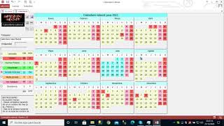 Calendario Laboral creado en Microsoft Access gratis [upl. by Brass]