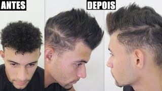 Como fazer progressiva em Cabelo Masculino CRESPO em casa  Do CRESPO ao LISO em 5 minutos  LISO JÁ [upl. by Baudin264]