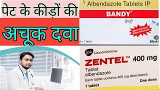 Albendazole 400 mg Tablet Albendazole SyrupZentel Tablet Bandy Tablet [upl. by Dupin266]