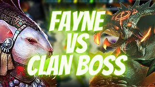 FAYNE VS CLAN BOSS  RAID SHADOW LEGENDS [upl. by Ydieh]