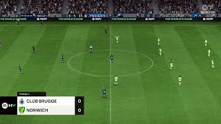 Club Brugge vs Norwich City 17072024 Club Friendlies EA FC 24 [upl. by Chas76]