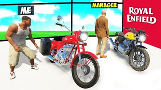 Stealing EVERY ROYAL ENFIELD BIKE From THE SHOWROOM in GTA 5 [upl. by Aguie]