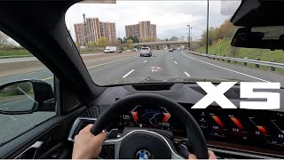 2024 BMW X5 40i M Sport LCI POV Driving Impressions [upl. by Bourgeois]