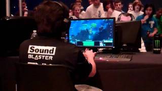 TriMaster vs IdrA Headset Slam  MLG Raleigh 2011  StarCraft 2 [upl. by Aicelef]