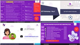 Day 2  BTP Workshop  BTP Security Training  BTP IAM Training  SAP Cloud Identity Services [upl. by Grayce]