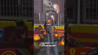 New 360° Footage Reveals Checo Pushing Sainzs Head in Fiery Baku Crash [upl. by Pfosi]