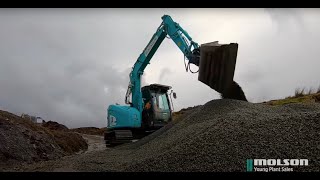 Kobelco SK75SR7 with SMP ST10 [upl. by Ecyor]