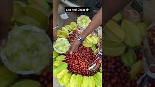 Amazing Star Fruit Chaat in Delhi Street ⭐😋 shorts fruit streetfood [upl. by Yuria]