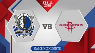 Dallas Mavericks vs Houston Rockets  February 11 2018 [upl. by Rocker]