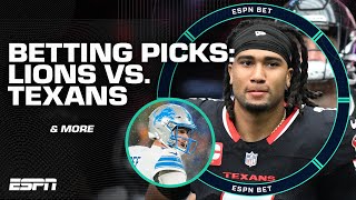 NFL WEEK 10 BEST BETS Detroit Lions vs Houston Texans Steelers vs Commanders amp MORE 🤑  ESPN BET [upl. by Llewon]